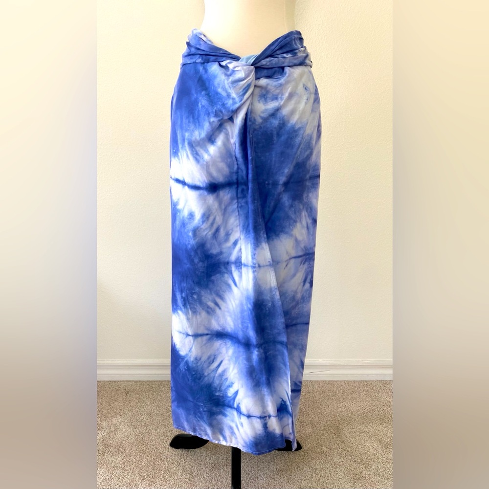 Women’s Scotch & Soda Tie-Dye Knotted Faux Sarong Maxi Skirt, Sz. S